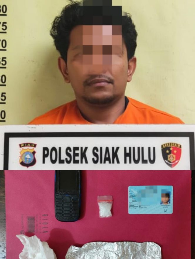 
 Seorang Pengedar Shabu di Desa Kubang Jaya Ditangkap Polisi