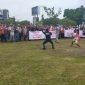 Demontrasi penolakan TBBR di Palangka Raya.