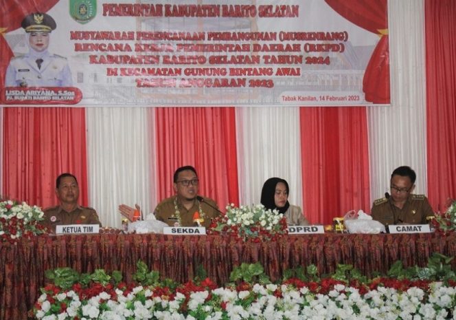 
 Sekda Barsel Sebut Musrembang Jadi Forum Musyawarah untuk Pembangunan